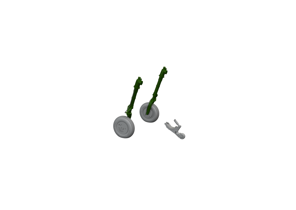 Eduard Brassin ED648693 1:48 Mitsubishi A6M2 Zero wheels with Wtd tyre effect