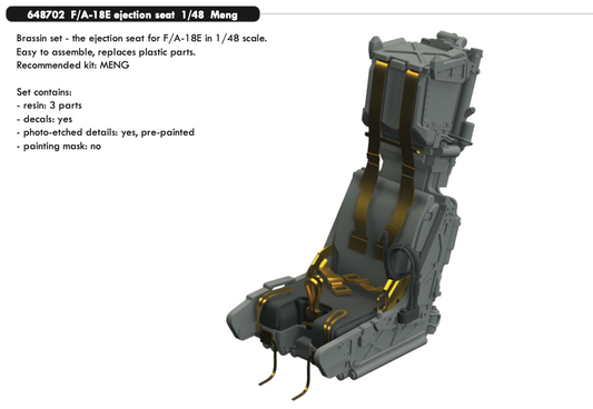 Eduard Brassin ED648702 1:48 Boeing F/A-18E Super Hornet ejection seat