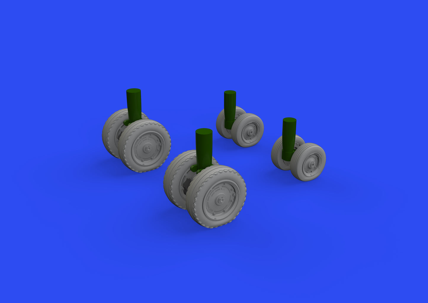 Eduard Brassin ED648734 1:48 Boeing CH-47A Chinook wheels with Wtd tyre effect