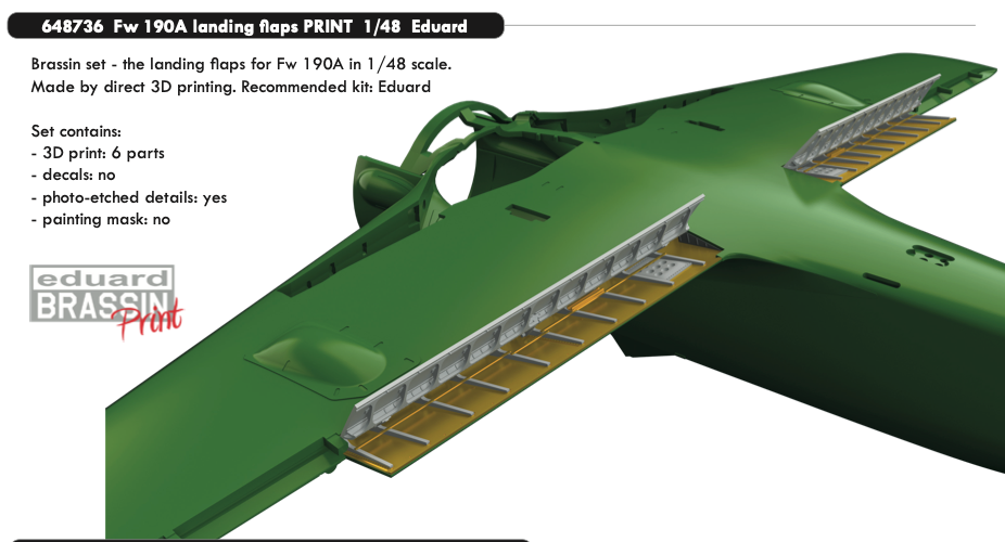 Eduard Brassin ED648736 1:48 Focke-Wulf Fw-190A landing flaps