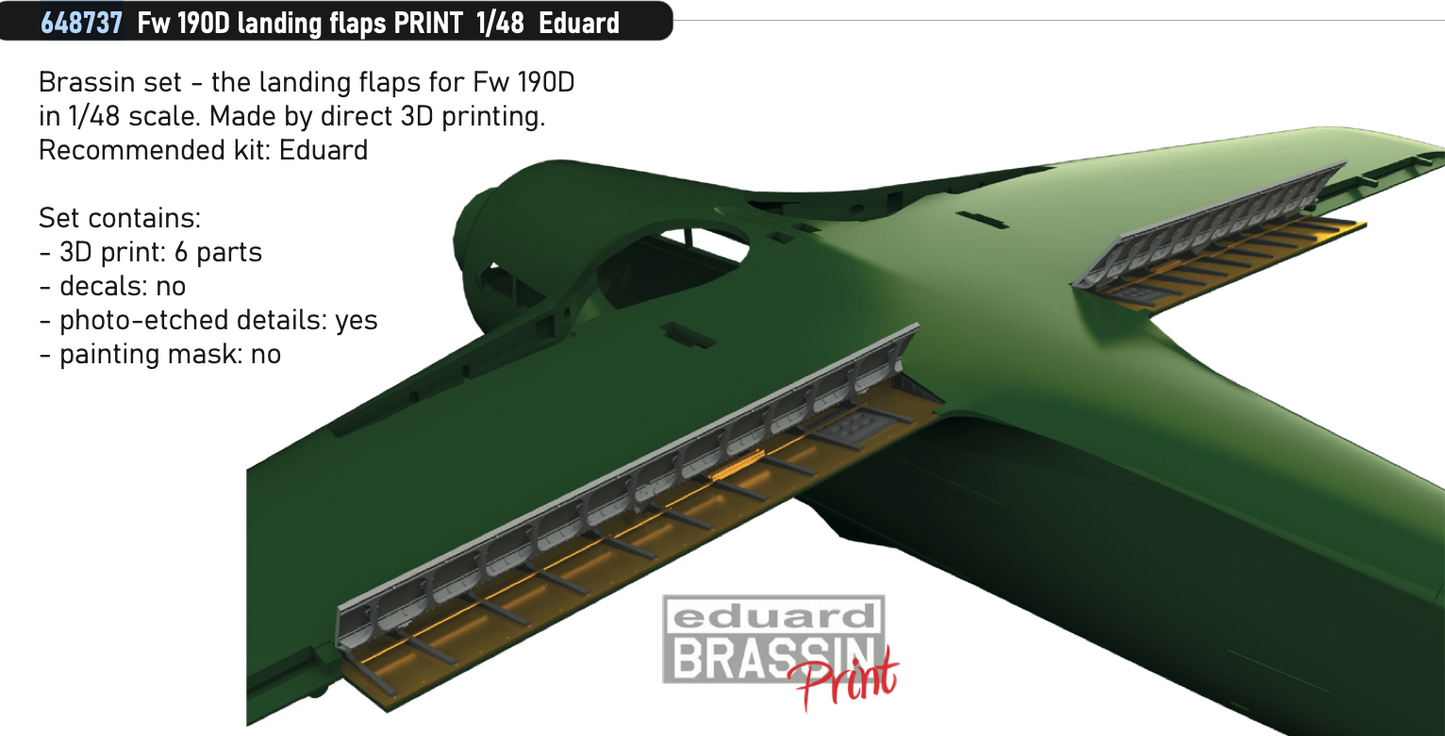 Eduard Brassin ED648737 1:48 Focke-Wulf Fw-190D landing flaps