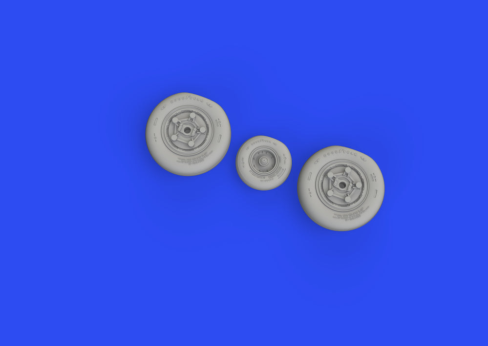 Eduard Brassin ED648744 1:48 McDonnell F-15C/F-15D/F-15J/F-15N Eagle wheels