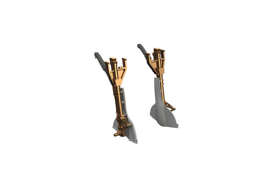 Eduard Brassin ED648747 1:48 Grumman F6F-3/F6F-5 Hellcat legs BRONZE