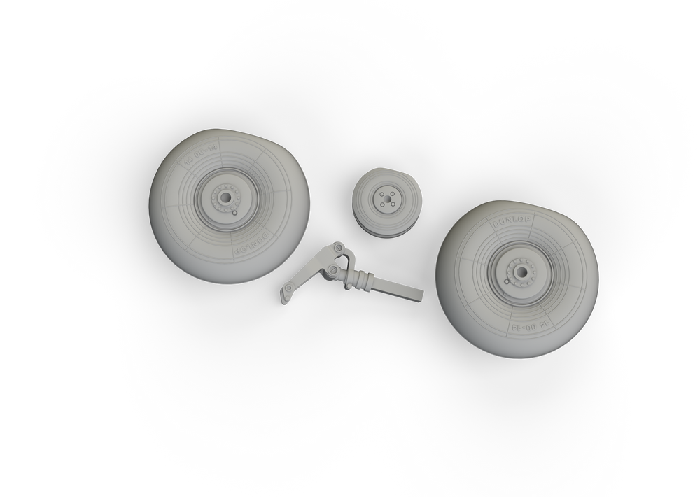 Eduard Brassin ED648755 1:48 Bristol Beaufighter Mk.X wheels