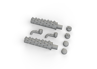 Eduard Brassin ED648762 1:48 Bristol Beaufighter Mk.VI/Mk.X exhausts