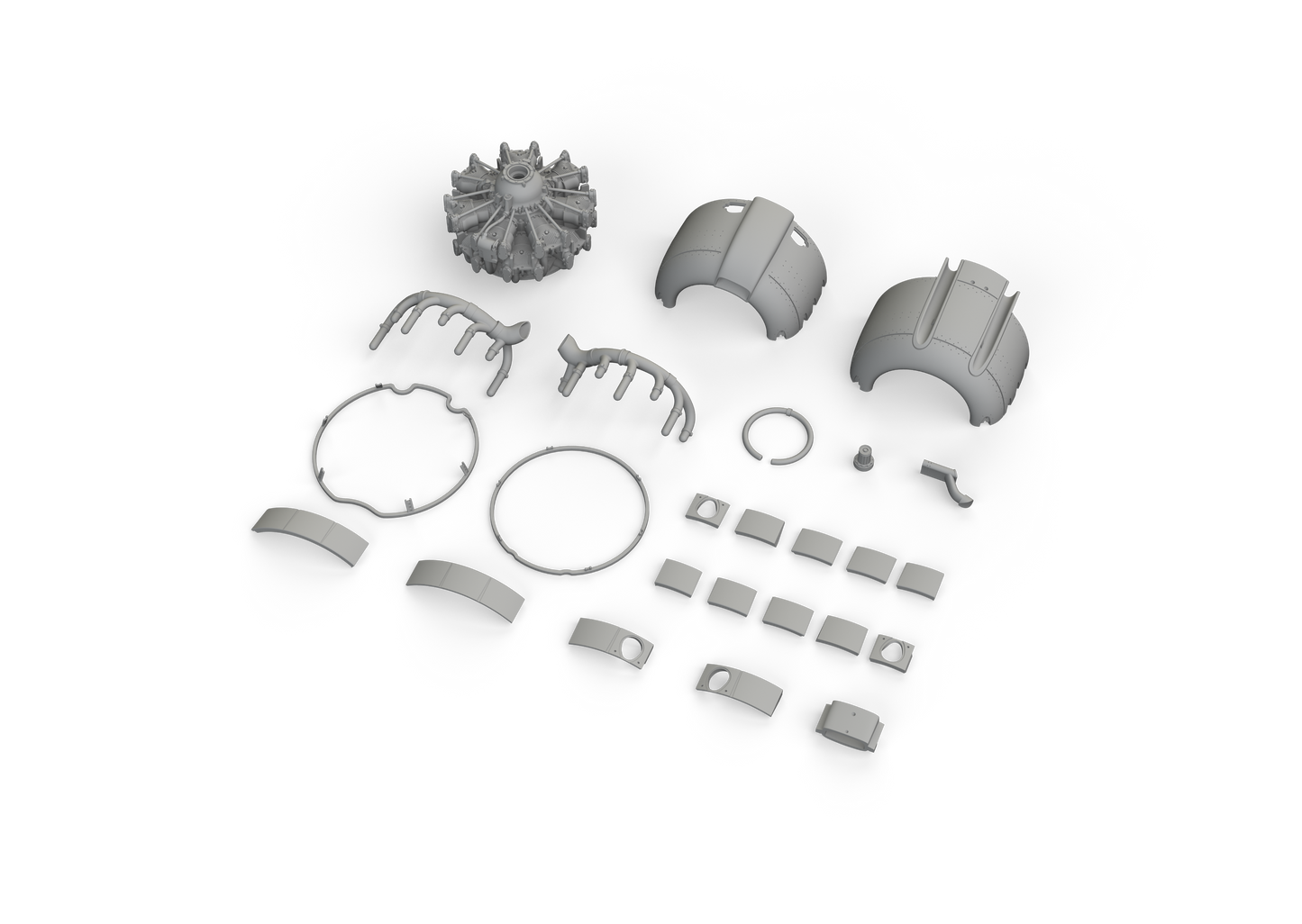 Eduard Brassin ED648763 1:48 Mitsubishi A6M2 Zero engine complete