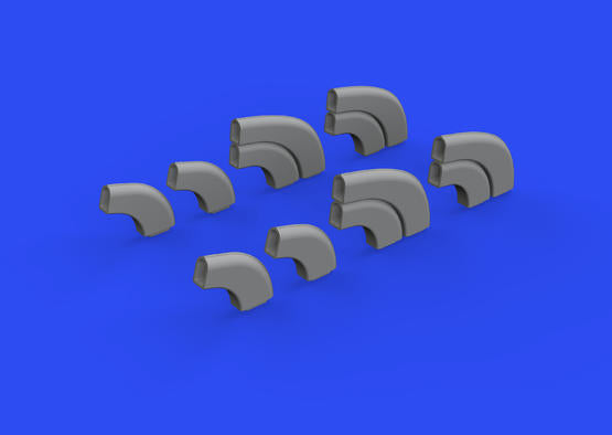 Eduard Brassin ED648805 1:48 Yakovlev Yak-9D exhaust stacks