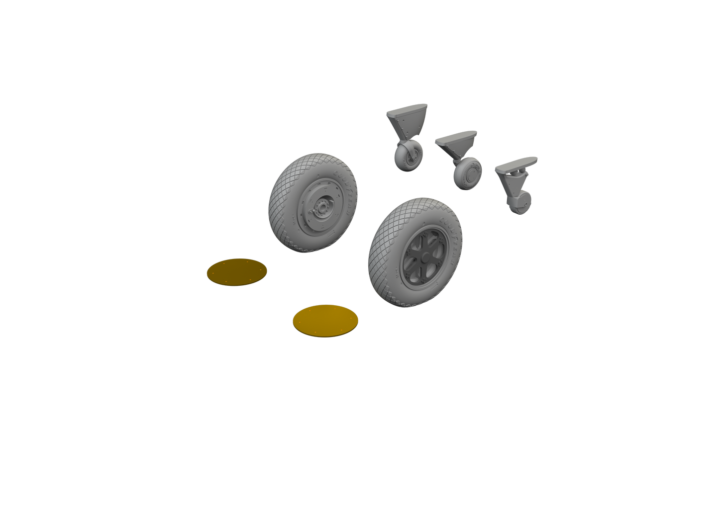 Eduard Brassin ED648816 1:48 Grumman F4F-4 Wildcat wheels late