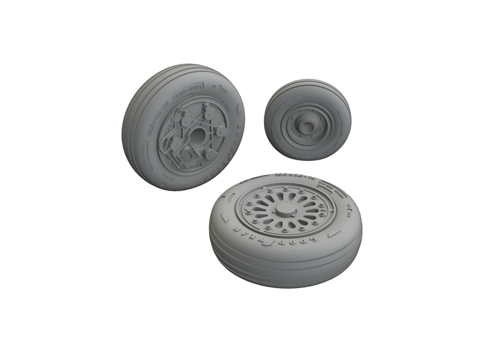 Eduard Brassin ED648822 1:48 General-Dynamics F-16A MLU wheels