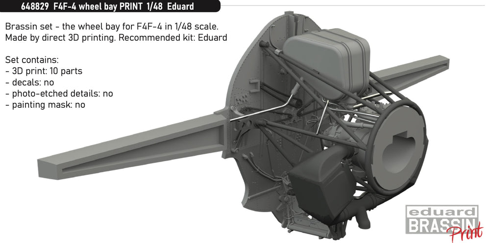 Eduard Brassin ED648829 1:48 Grumman F4F-4 Wildcat wheel bay