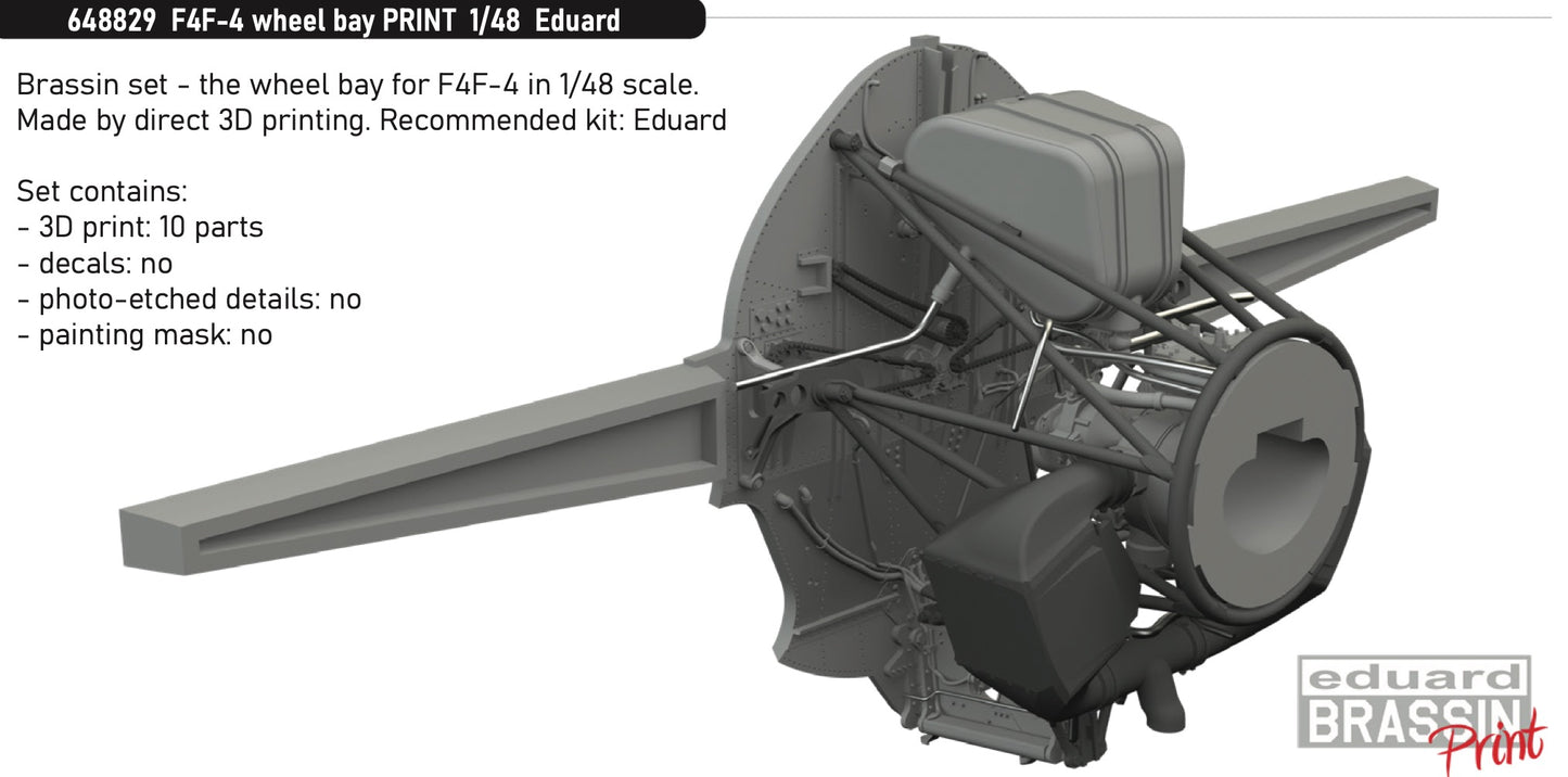 Eduard Brassin ED648829 1:48 Grumman F4F-4 Wildcat wheel bay