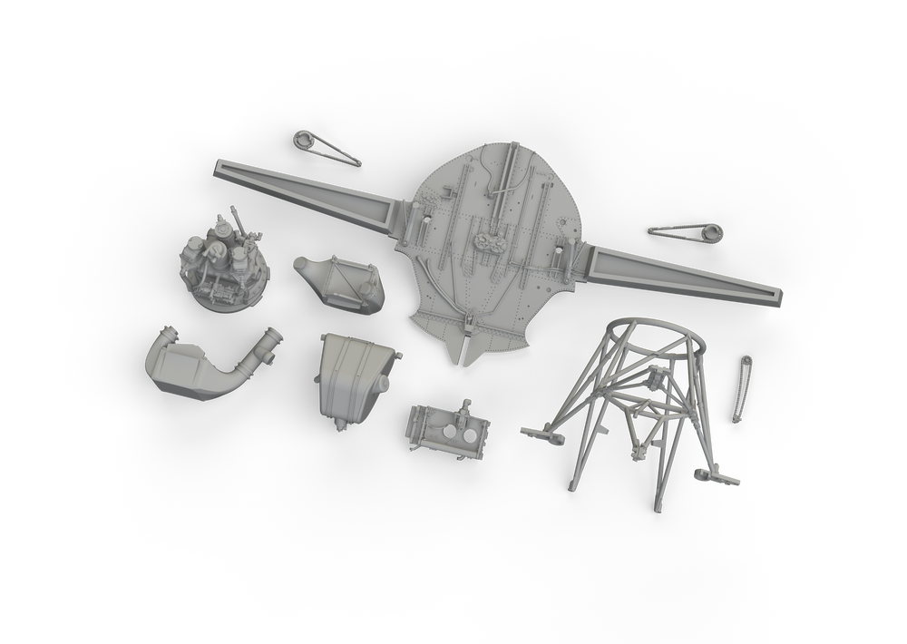 Eduard Brassin ED648829 1:48 Grumman F4F-4 Wildcat wheel bay