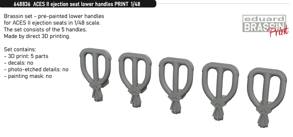Eduard Brassin ED648836 1:48 ACES II ejection seat lower handles