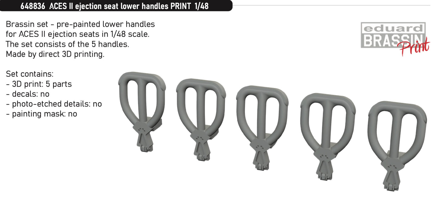 Eduard Brassin ED648836 1:48 ACES II ejection seat lower handles