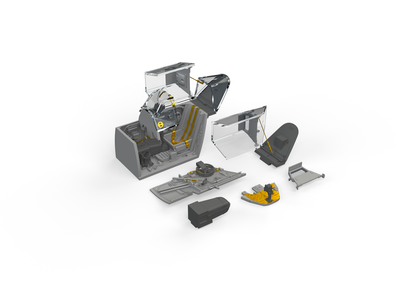 Eduard Brassin ED648843 1:48 Messerschmitt Bf-109G-6 cockpit
