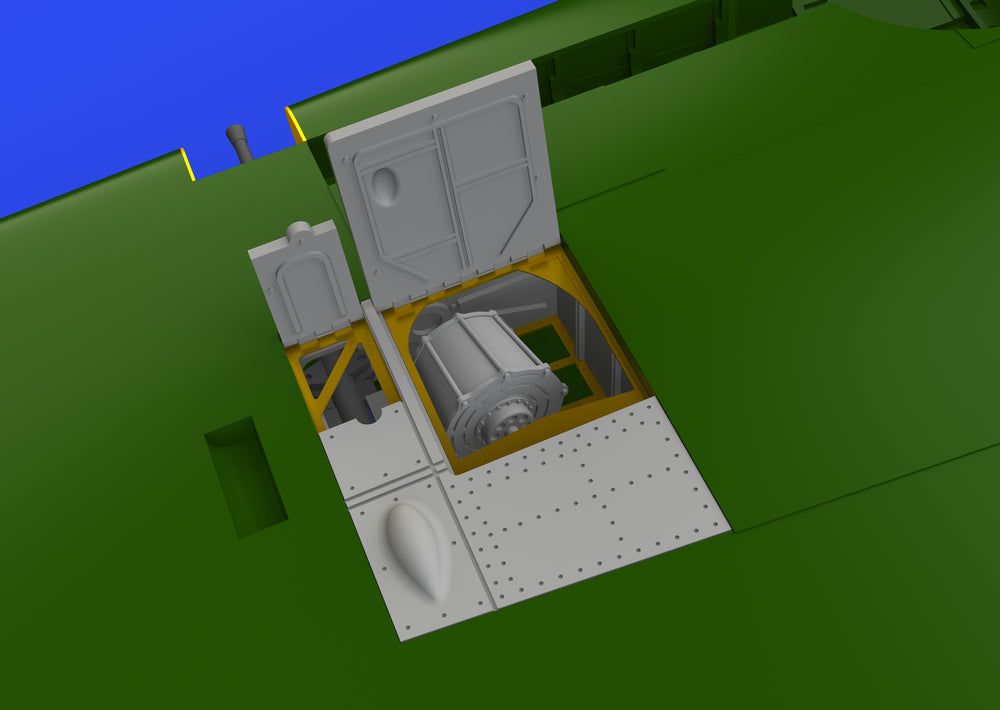 Eduard Brassin ED648849 1:48 Nakajima A6M2-N Rufe gun bays