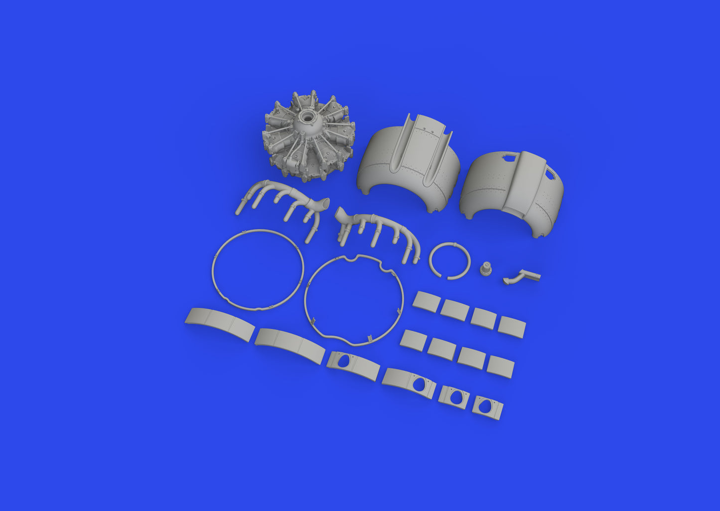 Eduard Brassin ED648852 1:48 Nakajima A6M2-N Rufe engine complete