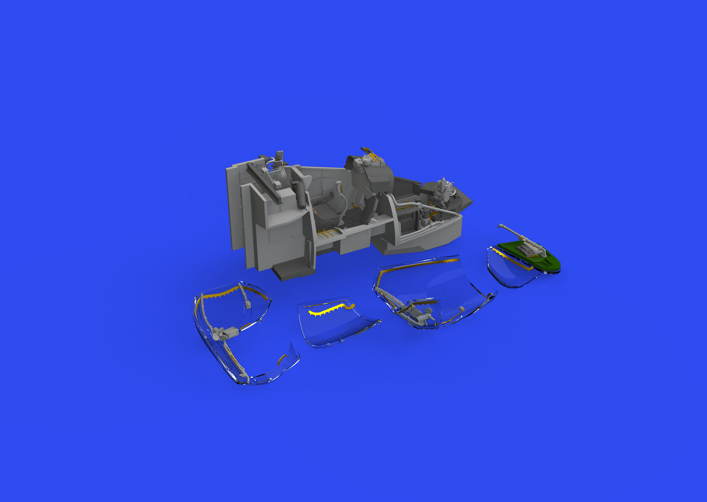 Eduard Brassin ED648857 1:48 Mil Mi-24V cockpit turquoise