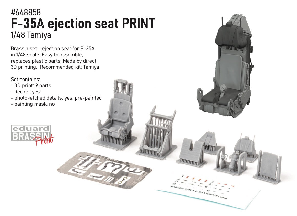 Eduard Brassin ED648858 1:48 Lockheed-Martin F-35A Lightning II ejection seat