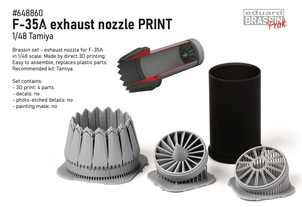 Eduard Brassin ED648860 1:48 Lockheed-Martin F-35A Lightning II exhaust nozzle