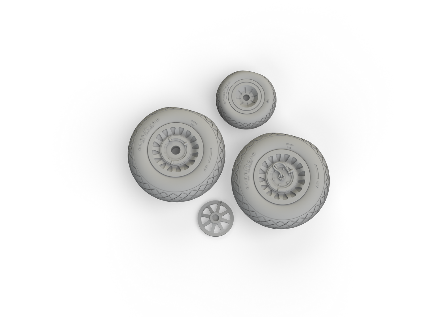 Eduard Brassin ED648863 1:48 North-American B-25J Mitchell wheels