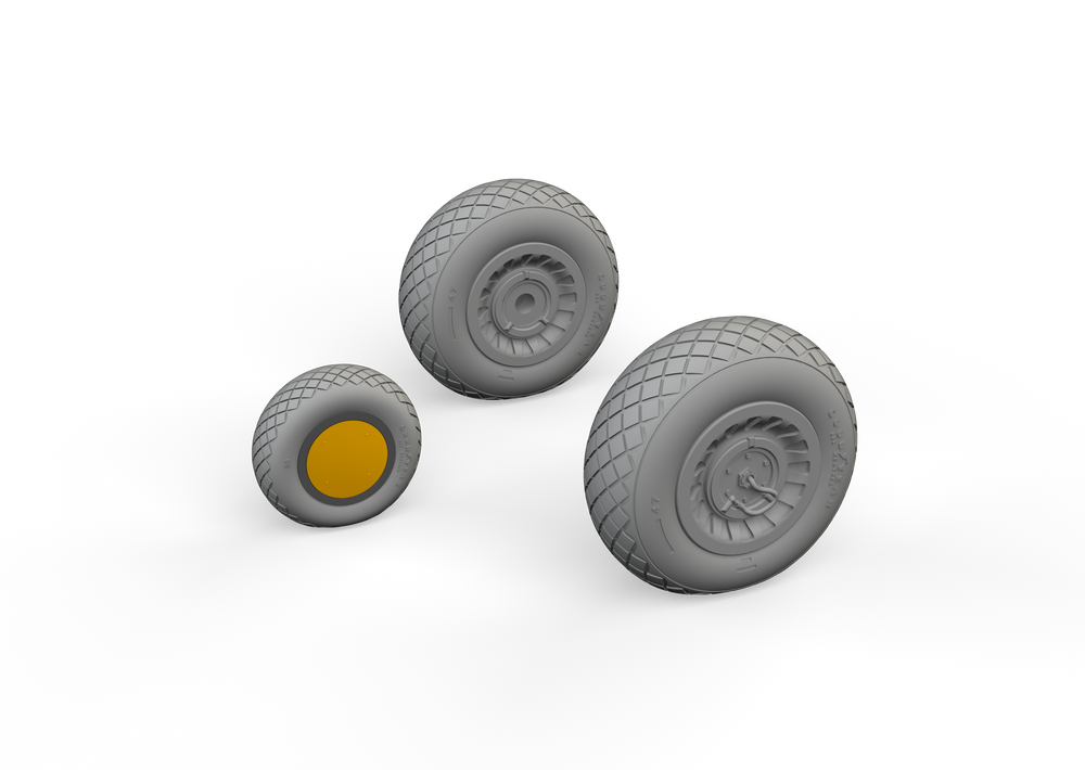 Eduard Brassin ED648863 1:48 North-American B-25J Mitchell wheels