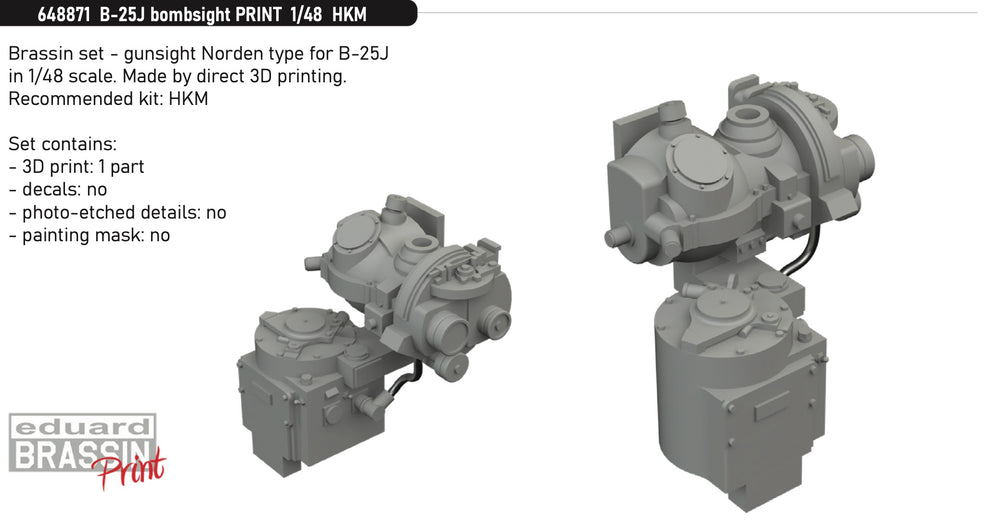 Eduard Brassin ED648871 1:48 North-American B-25J Mitchell bomb sight