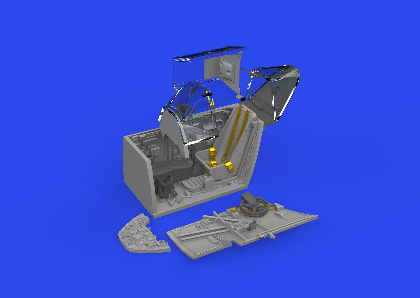 Eduard Brassin ED648875 1:48 Messerschmitt Bf-109F cockpit with early seat