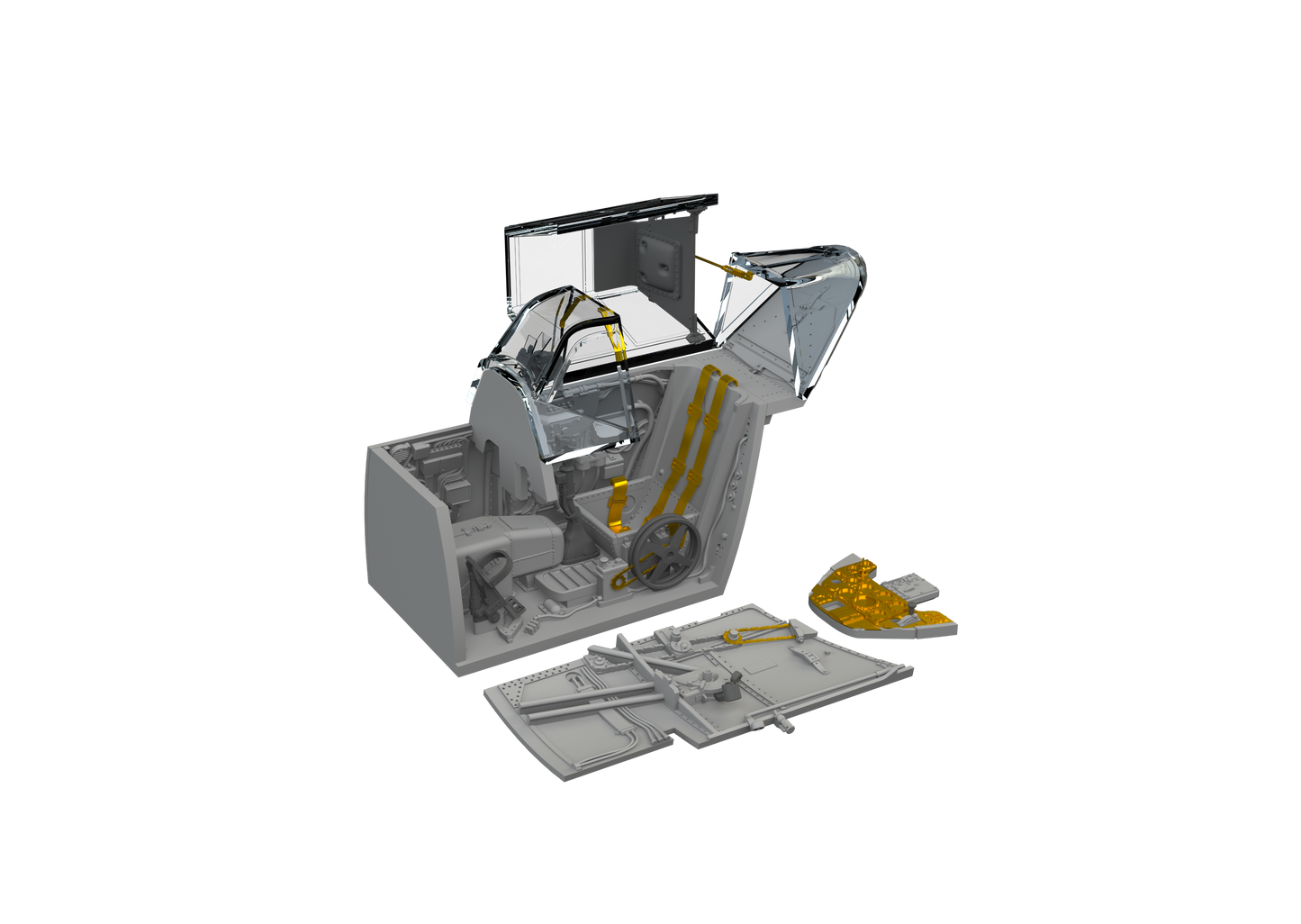 Eduard Brassin ED648876 1:48 Messerschmitt Bf-109F cockpit