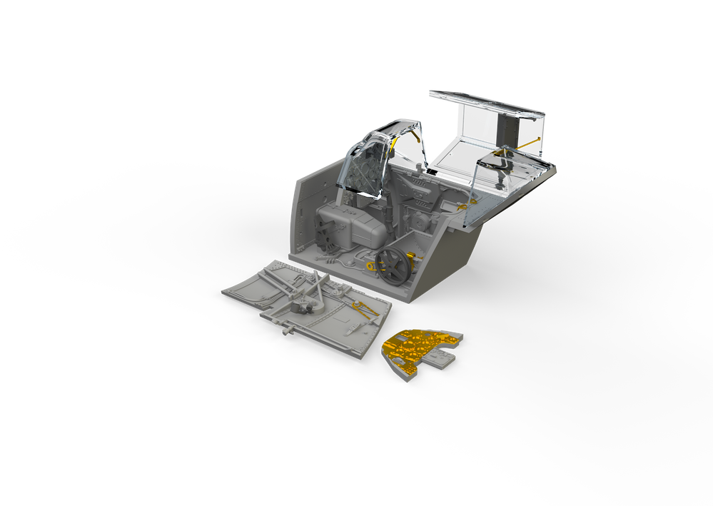 Eduard Brassin ED648876 1:48 Messerschmitt Bf-109F cockpit