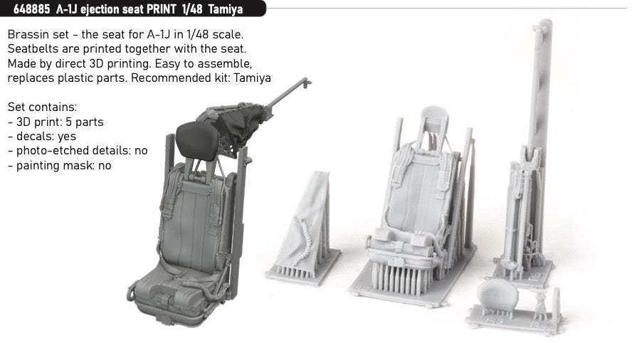 Eduard Brassin ED648885 1:48 Douglas A-1J Skyraider ejection seat