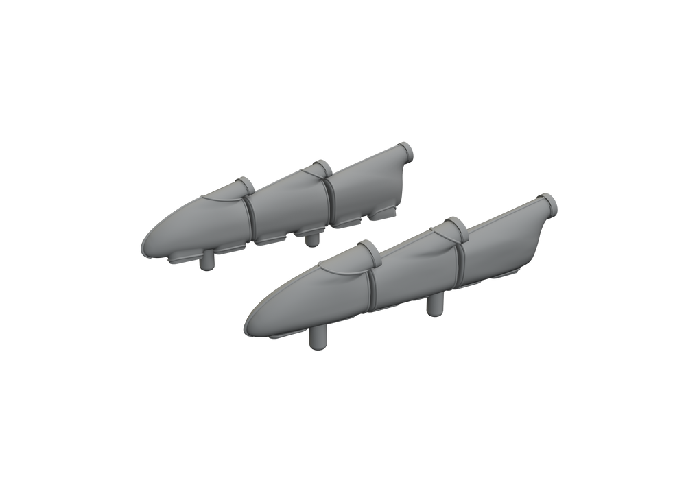 Eduard Brassin ED648898 1:48 Hawker Hurricane Mk.I exhaust stacks