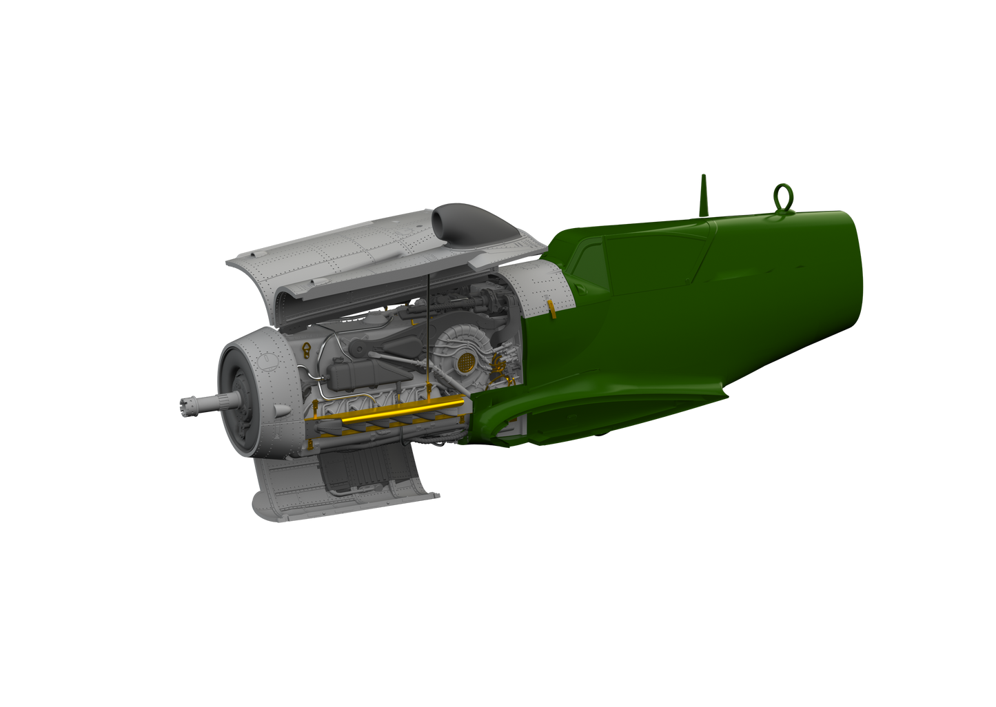 Eduard Brassin ED648902 1:48 Messerschmitt Bf-109K-4 engine