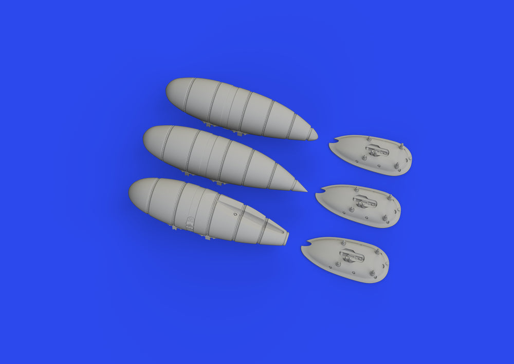 Eduard Brassin ED648906 1:48 Messerschmitt Bf-109K-4 external fuel tanks x3 type