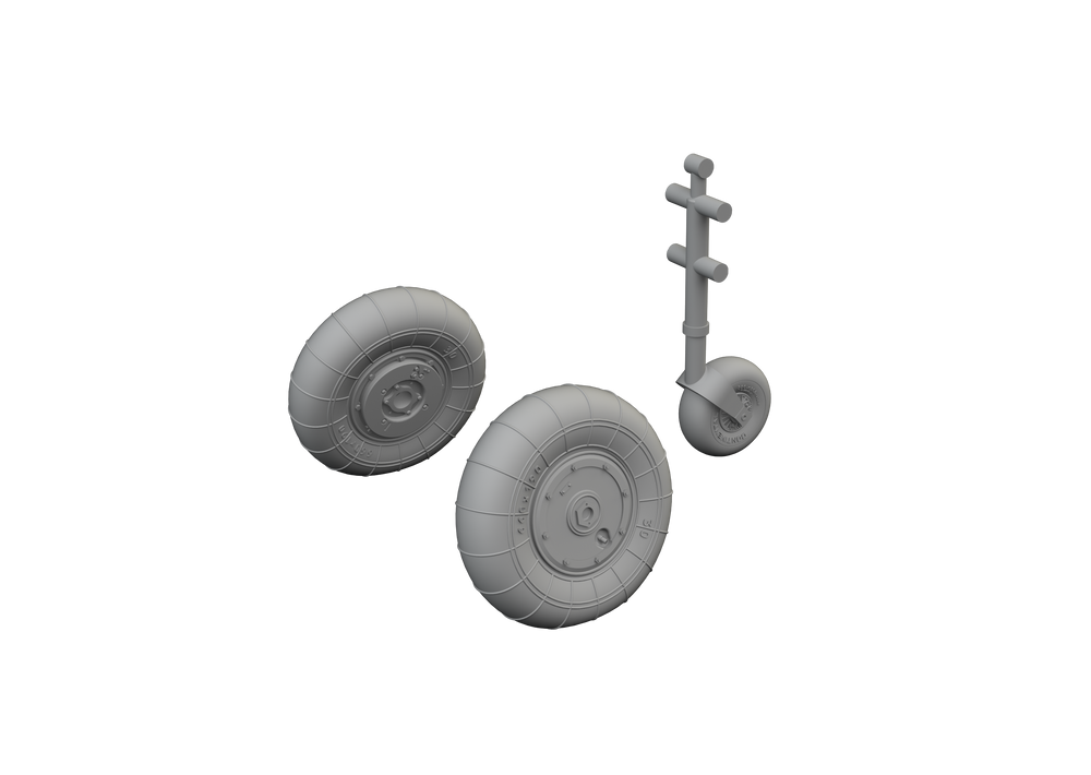 Eduard Brassin ED648914 1:48 Messerschmitt Bf-109K-4 wheels