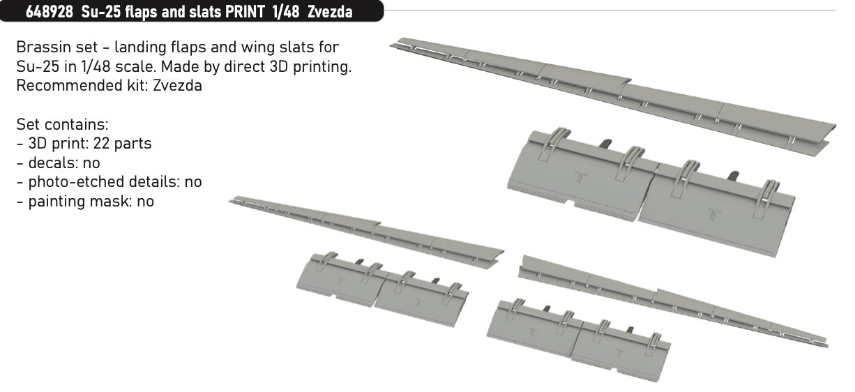 Eduard Brassin ED648928 1:48 Sukhoi Su-25 flaps and slats