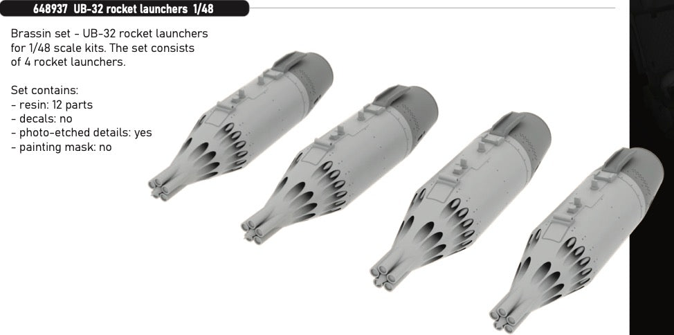 Eduard Brassin ED648937 UB-32 rocket launchers 1:48