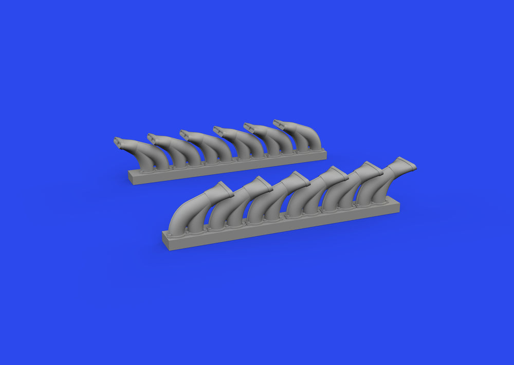 Eduard Brassin ED648958 1:48 Bell P-39 Airacobra exhaust stacks fishtail