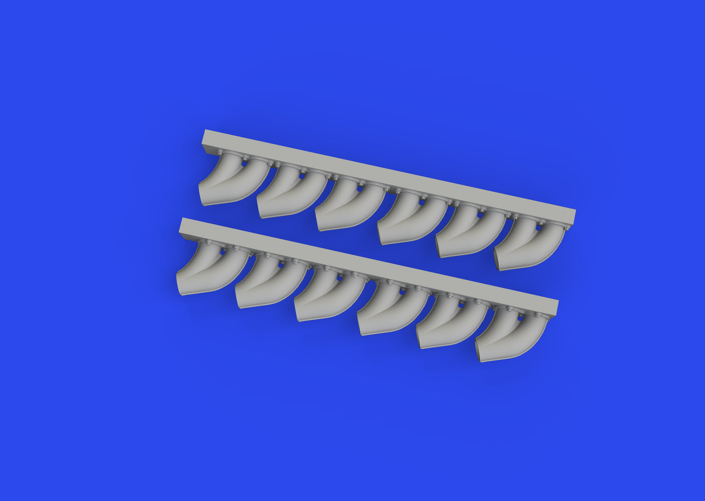 Eduard Brassin ED648959 1:48 Bell P-39 exhaust stacks rounded