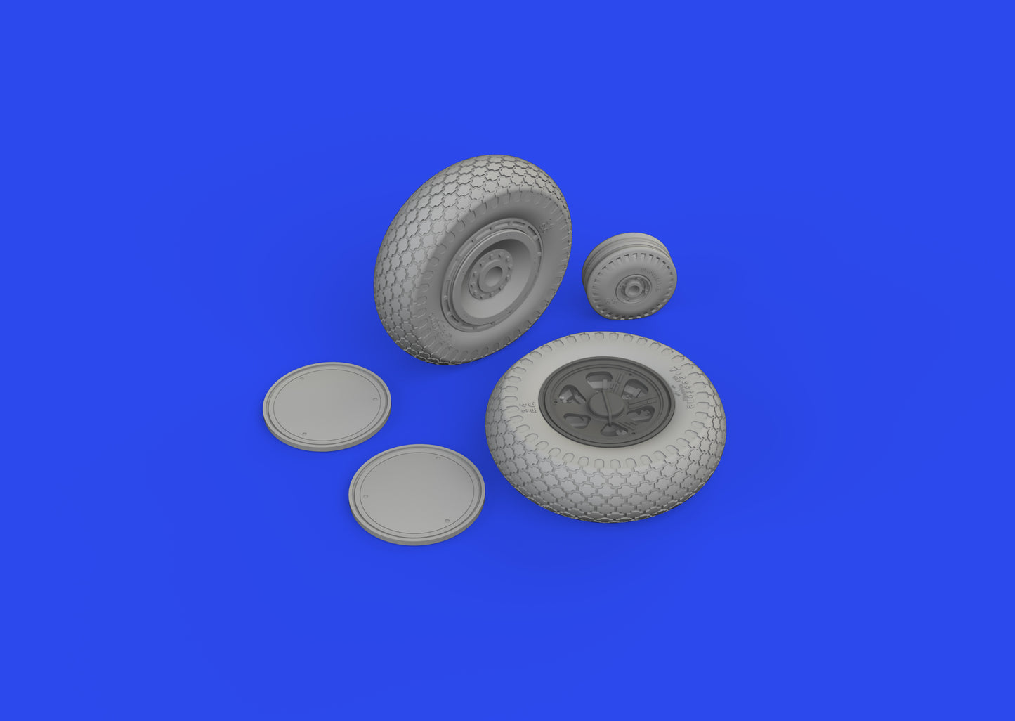 Eduard Brassin ED648962 1:48 Republic P-47D wheels with cross tread