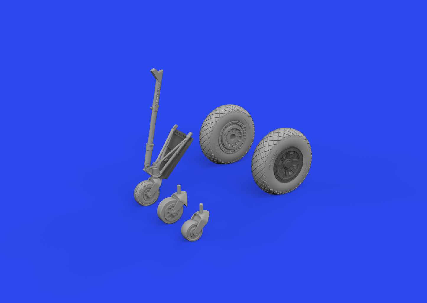 Eduard Brassin ED648965 Grumman TBF-1C/TBM-3 Avenger wheels with pattern 1:48