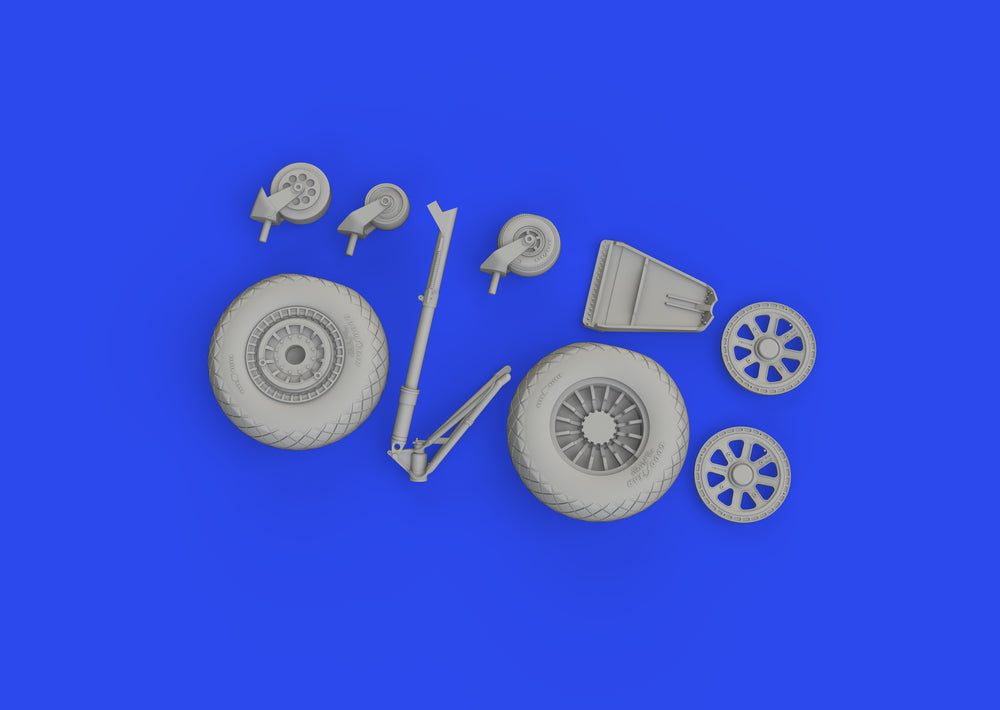 Eduard Brassin ED648965 Grumman TBF-1C/TBM-3 Avenger wheels with pattern 1:48