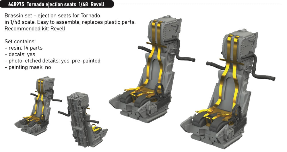 Eduard Brassin ED648975 Panavia Tornado ejection seats 1:48