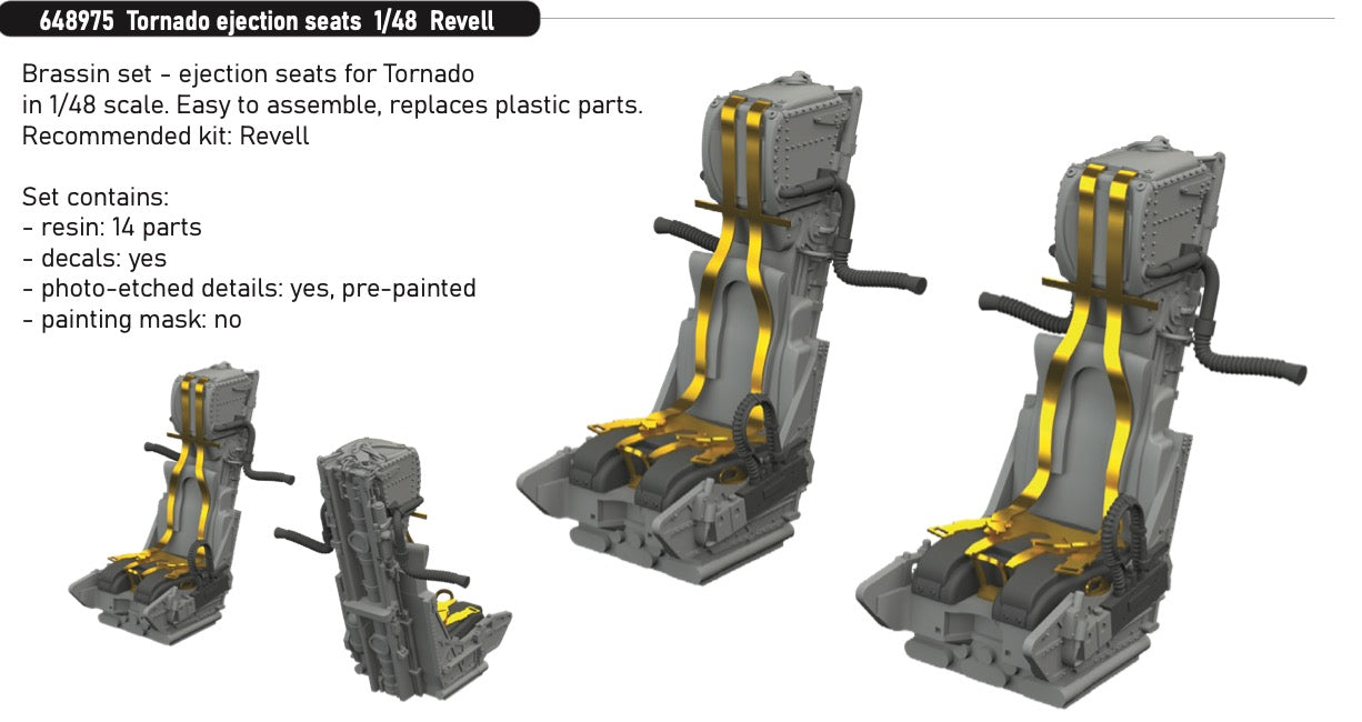 Eduard Brassin ED648975 Panavia Tornado ejection seats 1:48