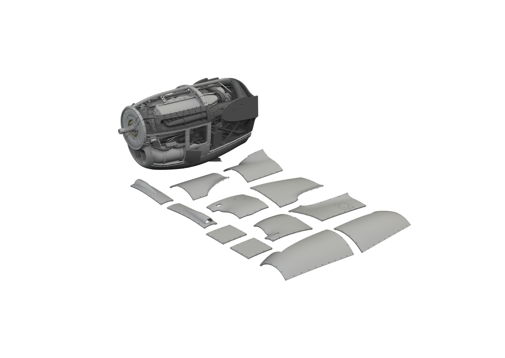 Eduard Brassin ED648982 1:48 Lockheed P-38J Lightning right engine