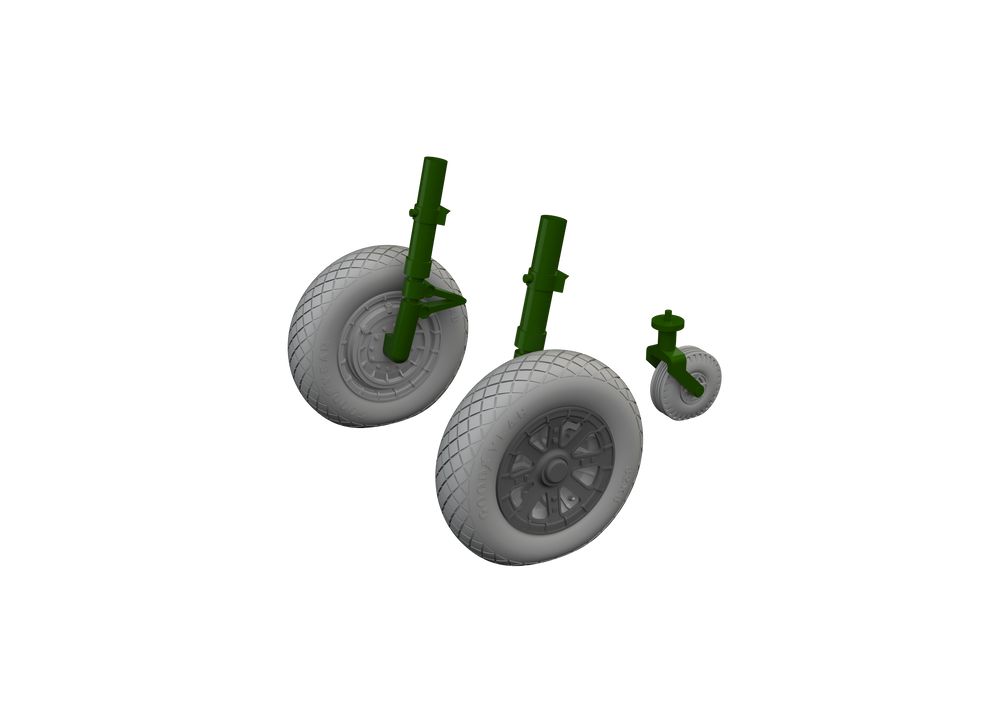 Eduard Brassin ED648985 Vought F4U-1A/2 Corsair wheels 1:48