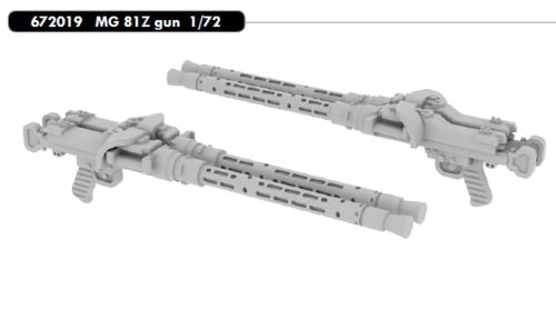Eduard Brassin ED672019 1:72 MG 81Z gun