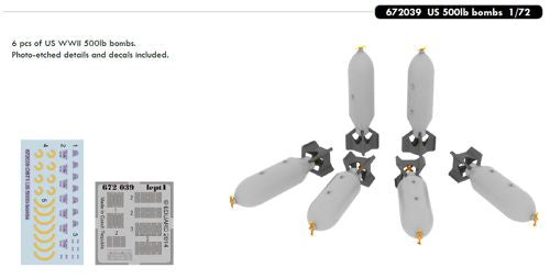 Eduard Brassin ED672039 1:72 US 500lb bombs