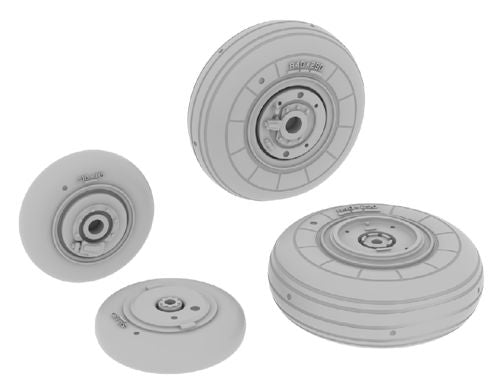 Eduard Brassin ED672090 MiG-29A Fulcrum Weighted Wheels 1:72