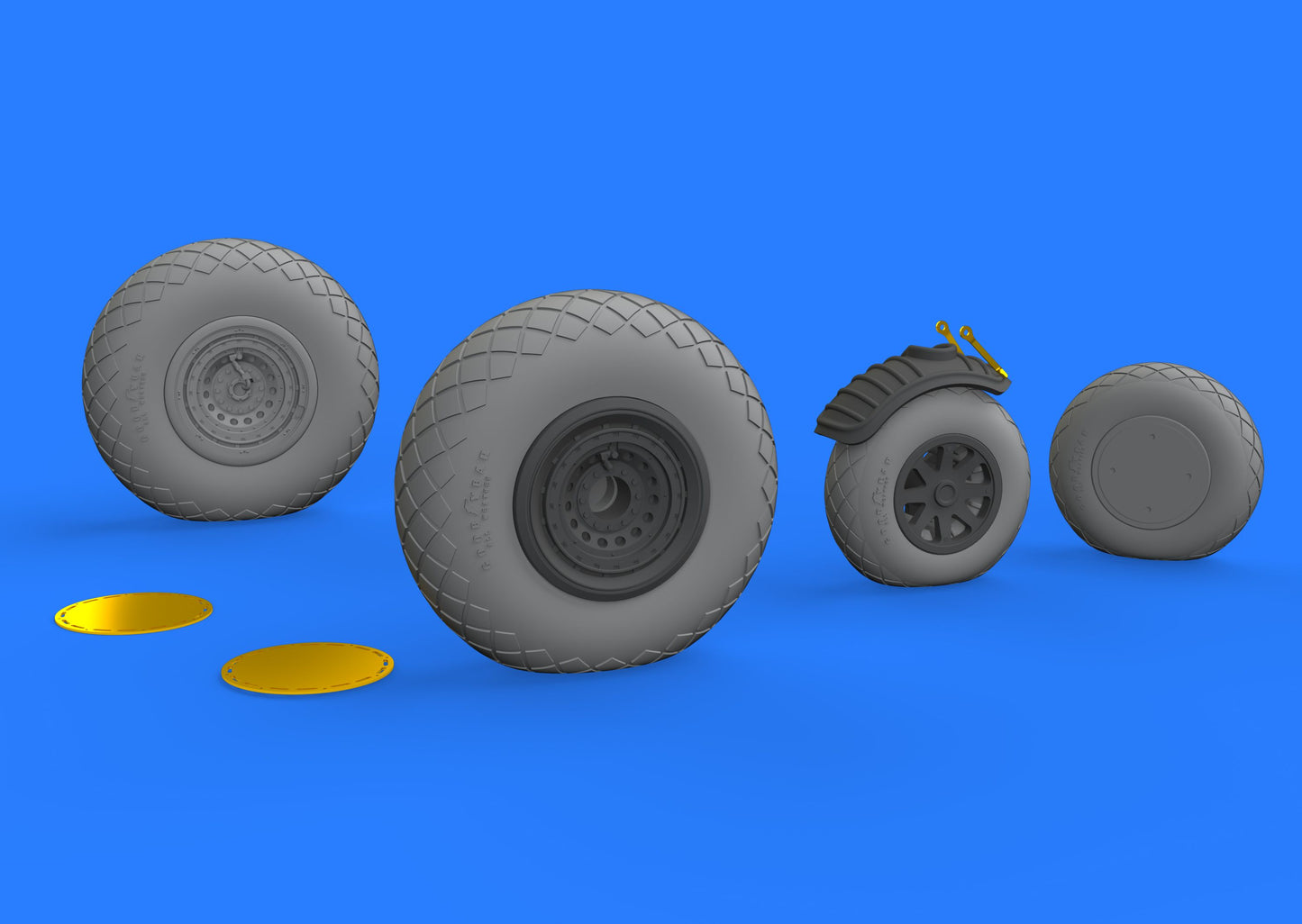 Eduard Brassin ED672170 B-24D/J Liberator Weighted Wheels 1:72